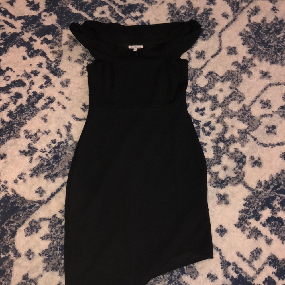 tight black homecoming dress